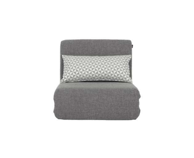 ZETELBED 1-PERS GRIJS NOMADE