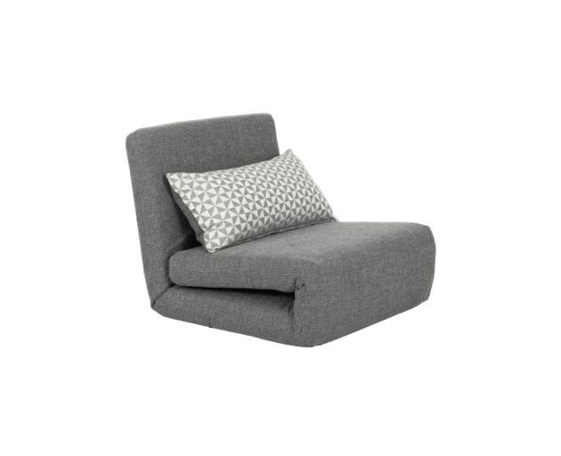ZETELBED 1-PERS GRIJS NOMADE