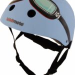 Kiddimoto Fietshelm Kind Blue Goggle M
