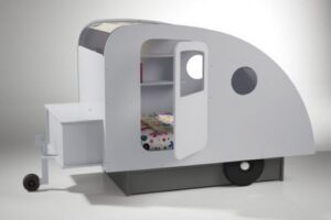 Caravanbed Met Box Wit