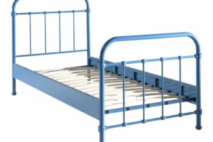 BED METAAL 090 X 200 BLAUW NEW YORK