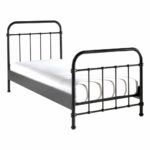 BED METAAL 090 X 200 ZWART NEW YORK