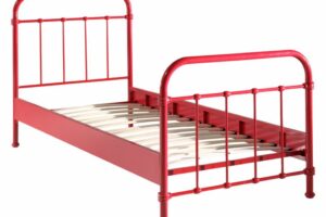 BED METAAL 090 X 200 ROOD NEW YORK