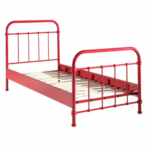 BED METAAL 090 X 200 ROOD NEW YORK