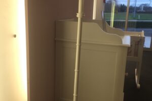 Staander rond + lampenkap Woodwork