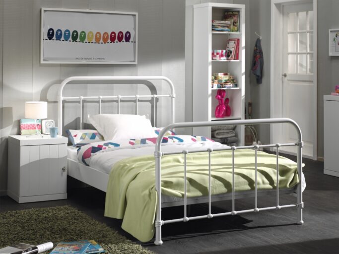 BED METAAL 120 X 200 WIT NEW YORK