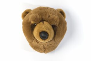 Wild and Soft Dierenkop Beer Bruin Oliver