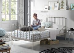 BED METAAL 090 X 200 GRIJS ALICE VIPACK