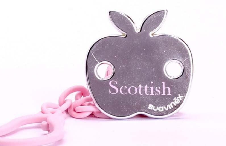 Fopspeenketting Scottish Roze