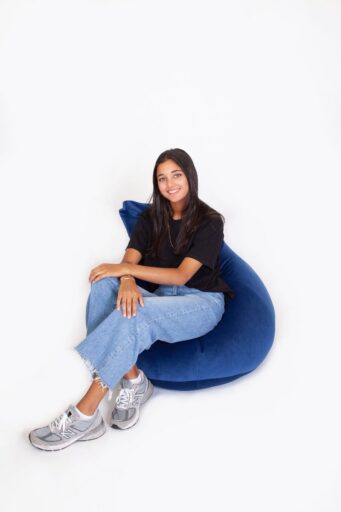 Zitzak Peer Velvet Blauw Sit On It