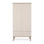 KLEERKAST 2-DEURS + 2 LADES FLOW CLAY QUAX