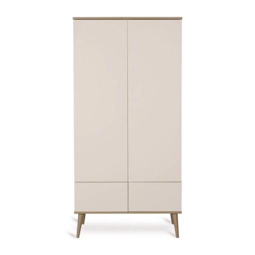KLEERKAST 2-DEURS + 2 LADES FLOW CLAY QUAX