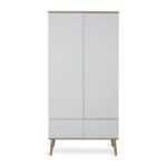 KLEERKAST 2-DEURS + 2 LADES FLOW WHITE QUAX