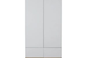 KLEERKAST 2-DEURS + 2 LADES FLOW WHITE QUAX