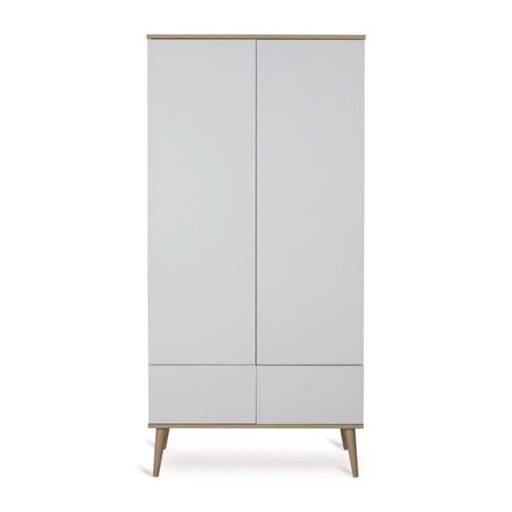 KLEERKAST 2-DEURS + 2 LADES FLOW WHITE QUAX