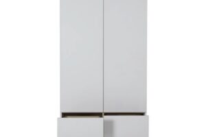 KLEERKAST 2-DEURS + 2 LADES FLOW WHITE QUAX