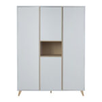 KLEERKAST XL 3-DEURS LOFT WIT QUAX