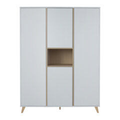KLEERKAST XL 3-DEURS LOFT WIT QUAX