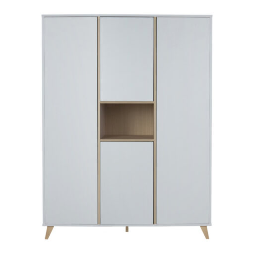 KLEERKAST XL 3-DEURS LOFT WIT QUAX