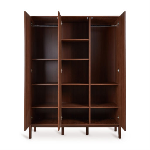 KLEERKAST 3-DEURS ASHI CHESTNUT QUAX
