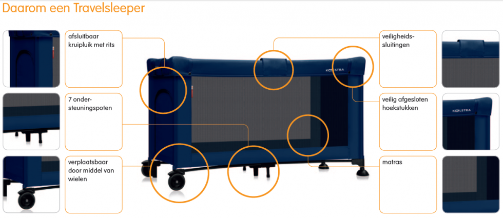 Reisbed Zwart