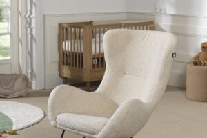 Vipack Schommelstoel Rocky Boucle Beige