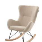 Schommelstoel Rocky bouclé beige vipack