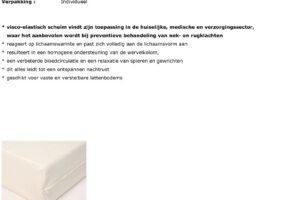 MATRAS 140 X 200 VISCO/HR ANTI-HUISMIJT ANTI-HUISMIJT
