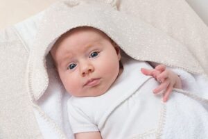 Waskussenhoes Sparkle Goud-Ivoor Baby’s Only