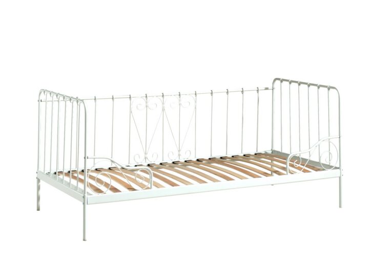 KAJUITBED METAAL 090 X 200 WIT ALICE VIPACK
