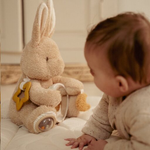 Activiteitenknuffel Baby Bunny Little Dutch