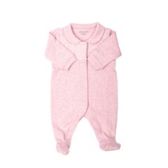 Kruippakje Chevron Pink Melange Maat 50 Poetree Kids