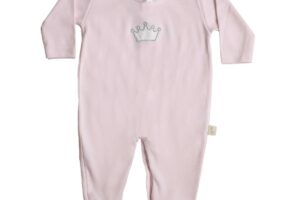 Kruippakje Crown Pink Katoen 1M Baby Gi