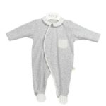 Kruippakje Grijs Streepjes Katoen 1M Baby Gi