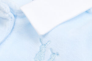 Kruippakje Velours Babyblauw Maat 56 Poetree Kids