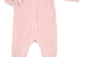 Kruippakje Velours Blush Pink Maat 50 Poetree Kids