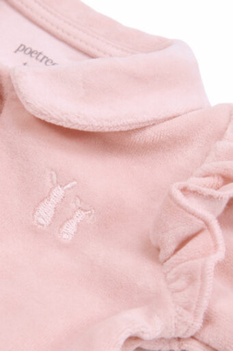 Kruippakje Velours Blush Pink Maat 50 Poetree Kids