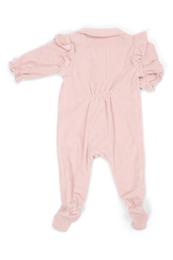 Kruippakje Velours Blush Pink Maat 50 Poetree Kids
