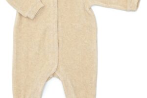 Kruippakje Velours Sand Maat 62 Poetree Kids