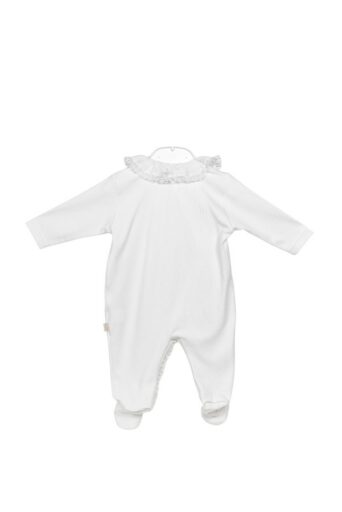 Kruippakje Kraagje Kant Wit Katoen 0M Baby Gi