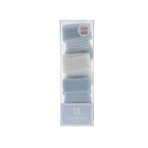 Babysokjes Set 3 Blauw 1-6m Cambrass
