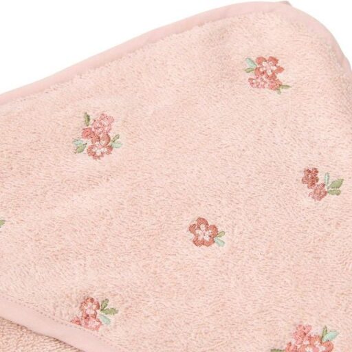 Badcape Geborduurd Blossom 75×75 Cm Little Dutch