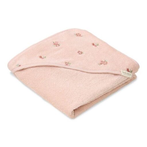 Badcape Geborduurd Blossom 75×75 Cm Little Dutch