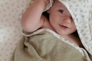 Badcape Blueberry Leaves Muslin Little Dutch