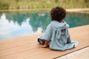 Badponcho Sea Green Jollein