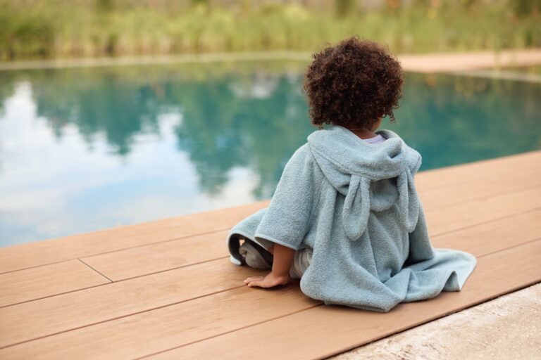 Badponcho Sea Green Jollein