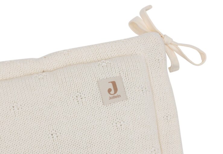 Box- En Bedomrander Cosy Knit Ivory Jollein