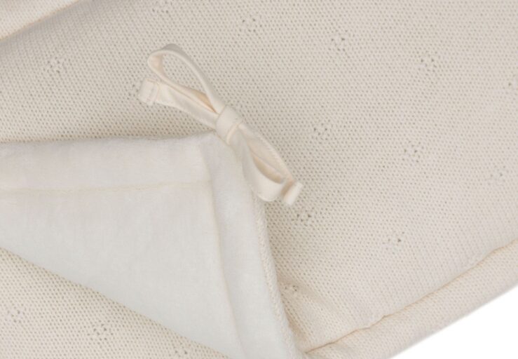 Box- En Bedomrander Cosy Knit Ivory Jollein