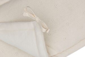 Box- En Bedomrander Cosy Knit Ivory Jollein