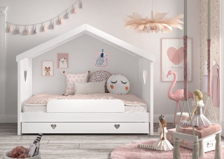 BEDLADE HUISBED 090 X 195 OP WIELEN AMORI
